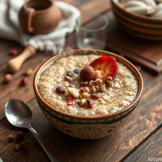 Sweet Rudzu Puta - Cozy Breakfast Whole Grain Porridge Recipe